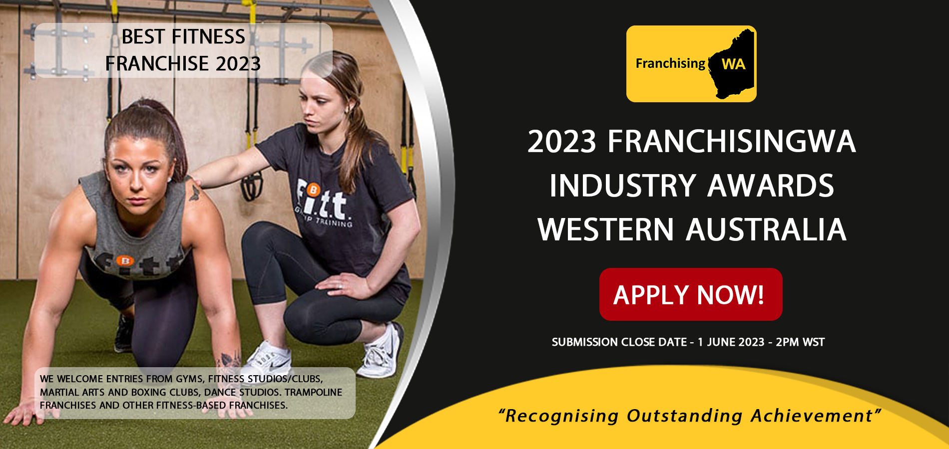 Introducing Our Best Fitness Franchise 2023 Award FranchisingWA Awards