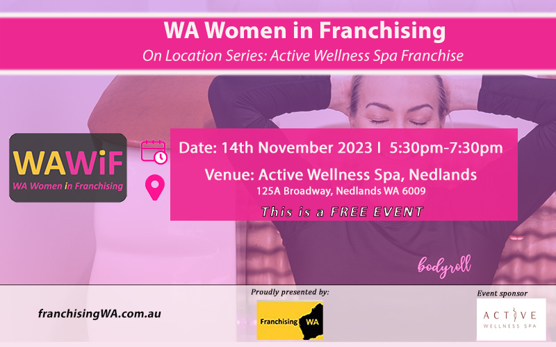 WA Women in Franchising On Location: Active Wellness Spa- Tues 14th Nov ...
